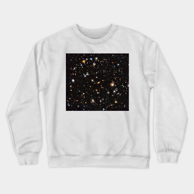 Hubble Ultra Deep Field, ultraviolet coverage (C041/7505) Crewneck Sweatshirt by SciencePhoto